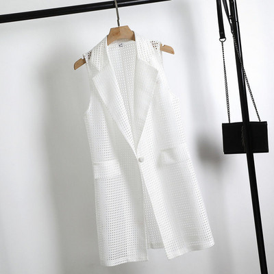 Izdubljeni prsluci Ženski Pure Basic Jednostavni Prozračni Ulzzang Ljetni Ženski Slobodno vrijeme Opušteni Modni Dnevni Personality Dugi