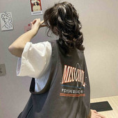 Novi stilski ulični prsluk Ženski prsluk bez rukava Ženski hip-hop fakultetski stil Ljetni široki dizajn bez rukava Tale Jakna Veste 2021.