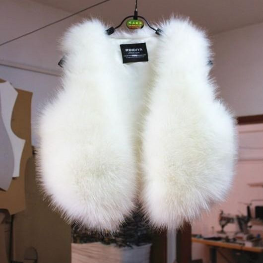 Μωβ Χειμερινό Φθινοπωρινό Αλεπού Τεχνητή Γούνα Γιλέκο Κοριτσίστικο Γιλέκο Φαρδιά Παλτό Γιλέκο Αμάνικο Πανί Πάνω από Κορυφαία Γυναικεία Ρούχα