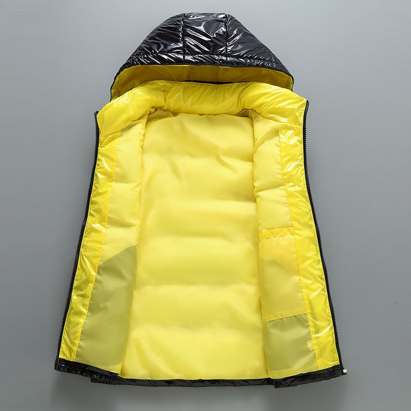 Γυναικεία χειμωνιάτικα γιλέκα με κουκούλα 2021 Νέο κοντό γιλέκο σε φωτεινό χρώμα Βαμβακερό μπουφάν αμάνικο γυναικείο γιλέκο χειμωνιάτικο