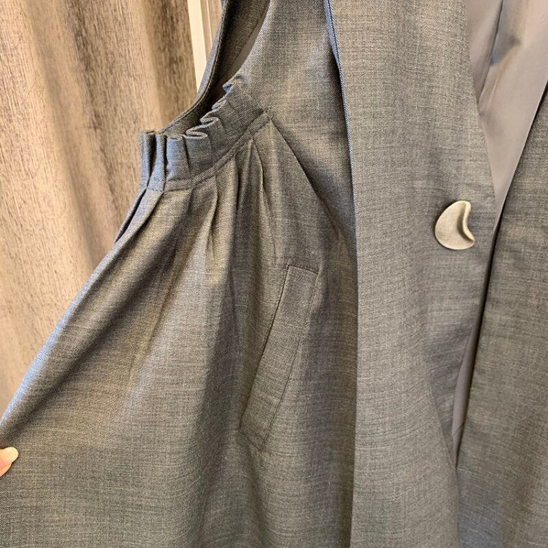 Vestes Sieviešu Eleganta biroja dāma korejiešu stila A-line ikdienišķa brīva modes pogas bez piedurknēm vasaras V veida kakla temperaments