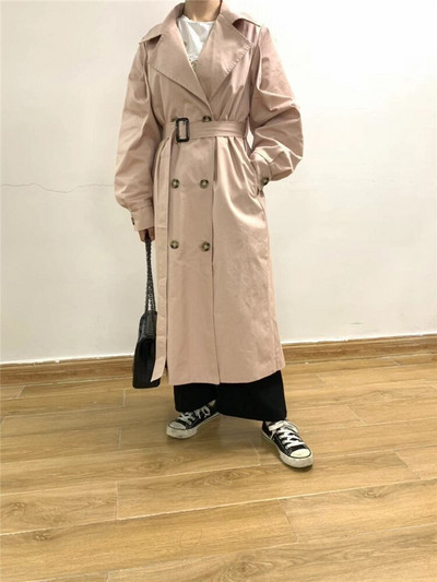 2022 New Fashion Streetwear Πανωφόρια με διπλό στήθος casual γυναικεία αντιανεμικά φανάρια μανίκια γυναικείες καμπαρντίνες