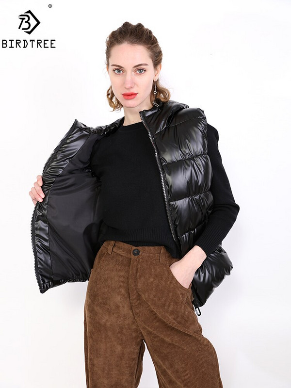 Nova zimska jakna s kapuljačom, ženski prsluk svijetlih boja, debela topla vodootporna jakna s podstavljenom pamukom, kaput bez rukava, ženski prsluk