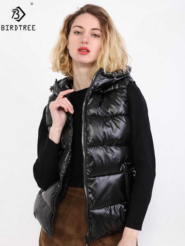 Nova zimska jakna s kapuljačom, ženski prsluk svijetlih boja, debela topla vodootporna jakna s podstavljenom pamukom, kaput bez rukava, ženski prsluk