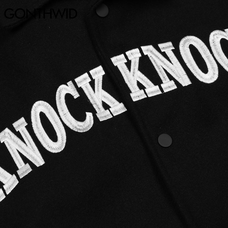 Μπουφάν Hip Hop Bomber Streetwear Ανδρικό ρετρό παλτό μπέιζμπολ με κέντημα φιδιού 2022 Harajuku ιαπωνικό στυλ Casual κολεγιακά μπουφάν