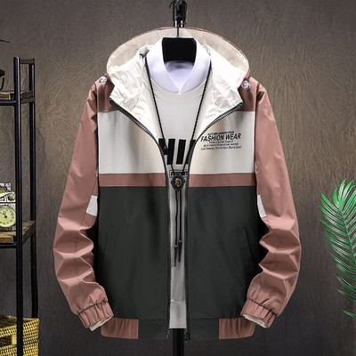 Didelio dydžio 5XL 6XL 7XL 8XL striukė Vyriška madinga karinė striukė su gobtuvu Vyriška plona hiphopo viršutinė apranga Laisvalaikio vėjo striukė vyriška