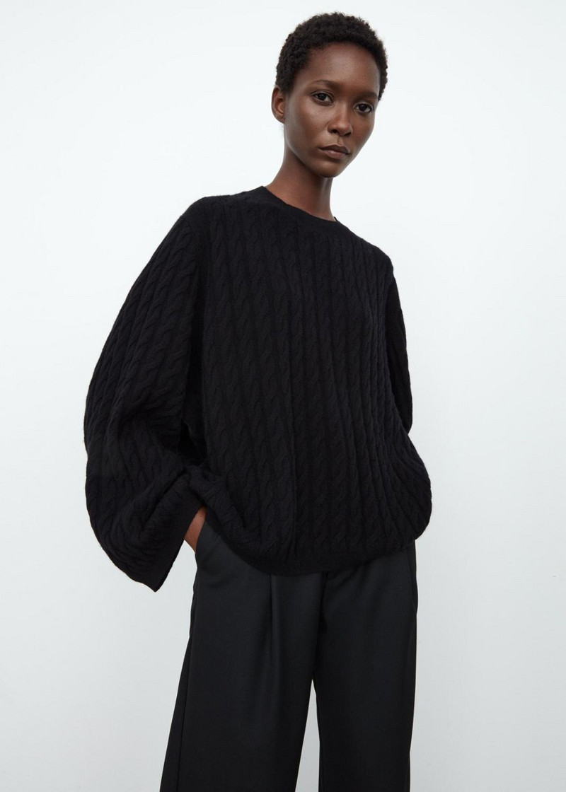 Nove boje!! Tote*e cabl* zimska sezonska majica s o-izrezom i kašmirom, ležeran opušteni stil, duži stražnji pulover