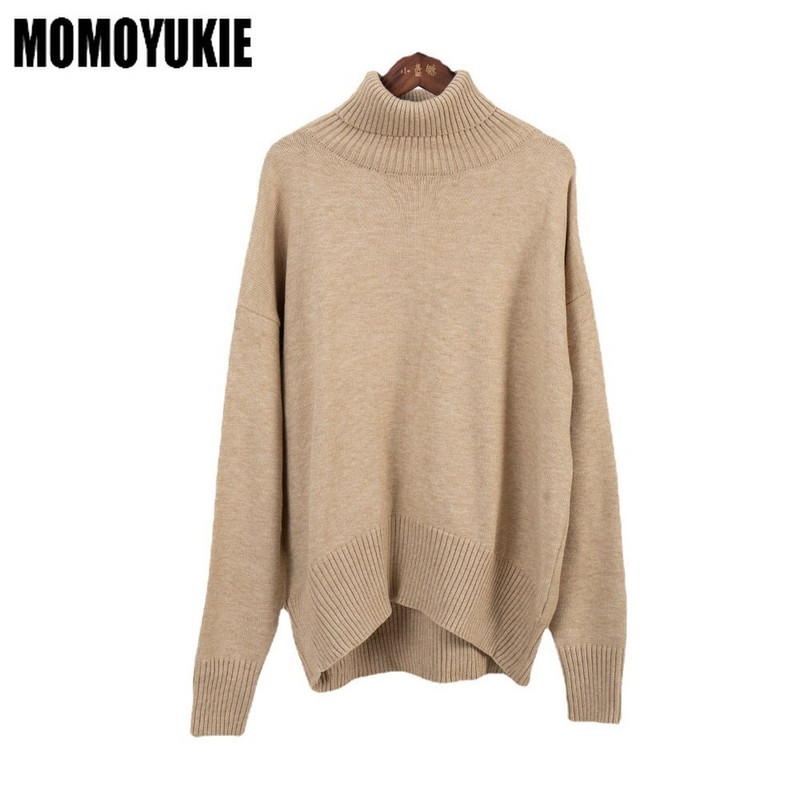 Zimski uzročni pleteni topli ženski džemper s dolčevitom od kašmira 2022. Široki dnevni puloveri Ženski modni Harajuku džemperi Ženski