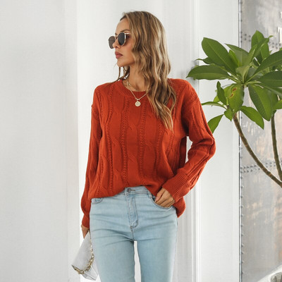 MEXZT Γυναικεία Μόδα Πλεκτό Πλεκτό Πλεκτό Πουλόβερ Μασίφ Harajuku Κορεατικά Χαλαρά Πουλόβερ Y2k Φθινοπωρινά χειμερινά μακρυμάνικα μπλουζάκια