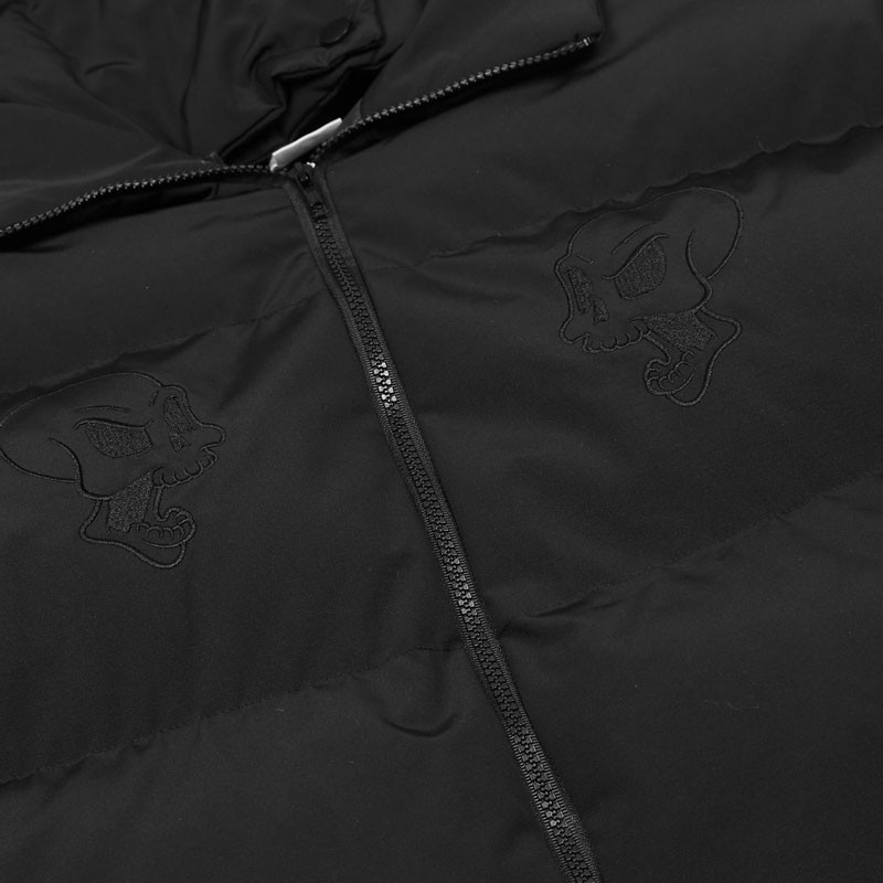 Hip-hop parkok Little Devil High Street felsőruházat Utcai ruházat Harajuku pamut divat férfi pehelykabátok Y2k koponya kabátok téli