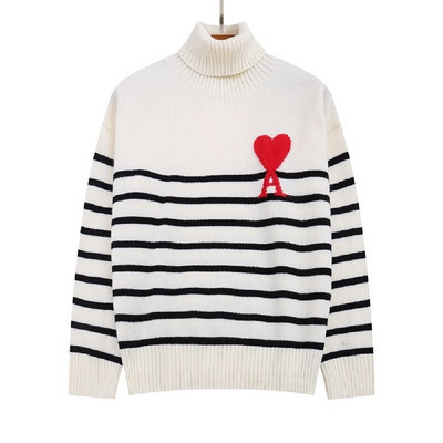 Jesen zima 2022. Letter Love Fashion Ženski pulover Pulover na pruge Široki pulover s dolčevitom Muška i ženska odjeća