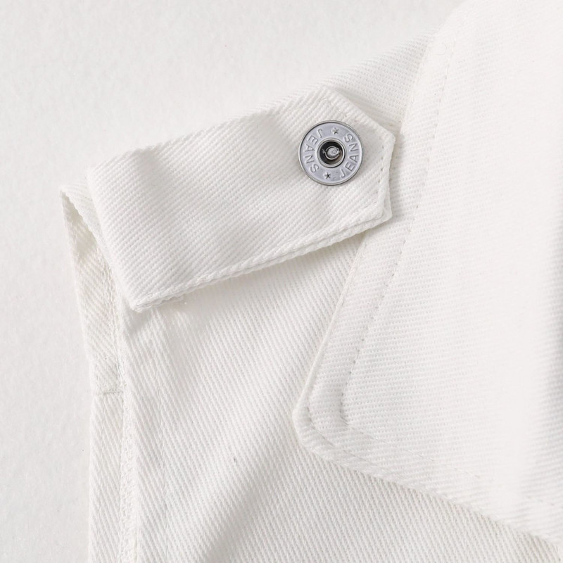 Idopy ženski nepravilni patentni zatvarač Motociklistički bajkerski traper prsluk Jakna bez rukava Jean prsluk