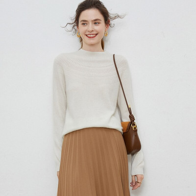 VESELU APĢĒRBU 3D ADĪJUMS BEZŠŪVĒS Kašmira džemperi Puloveri Apkakli Vintage džemperis Rudens ziemas apģērbs Sieviešu tops ar garām piedurknēm