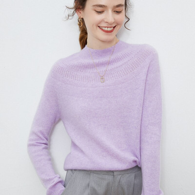 VESELU APĢĒRBU 3D ADĪJUMS BEZŠŪVĒS Kašmira džemperi Puloveri Apkakli Vintage džemperis Rudens ziemas apģērbs Sieviešu tops ar garām piedurknēm