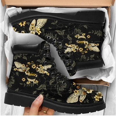 Gležnjače Ženske jesen zima 2021. Modne ženske čizme s alatom Visoke čizme s motivom lubanje i cvijeća Ženske cipele