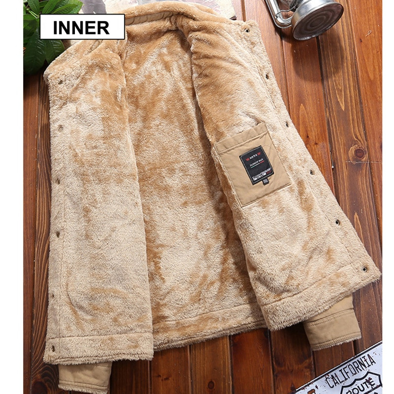 DIMUSI Χειμερινά ανδρικά μπουφάν μπουφάν Casual Man Fleece Χοντρό Ζεστό Αντρικό Μπουφάν Ανδρικά Ενδύματα Στρατιωτικά παλτά μπέιζμπολ 5XL