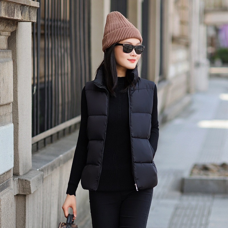 Sieviešu veste Ziemas siltas jakas Meiteņu mētelis melns kokvilnas liela izmēra jaka Sieviešu Chalecos Sieviešu vates sieviešu 2022. gada apģērbs