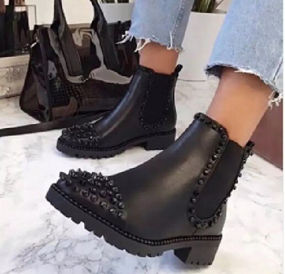 Γυναικείες μπότες πολυτελούς σχεδίασης Σέξι γόβες με στρας Γυναικείες μπότες Μόδα Ελαστικά Chelsea Boots Πλατφόρμα παπούτσια για γυναίκες