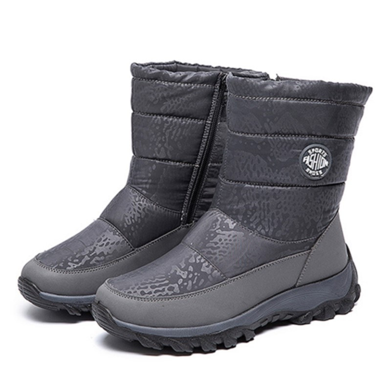 Snow Boots Γυναικείες Flat μπότες Γυναικεία αδιάβροχα παπούτσια Γυναικεία παπούτσια με φερμουάρ Άνετα casual χειμερινές μπότες Botas Mujer