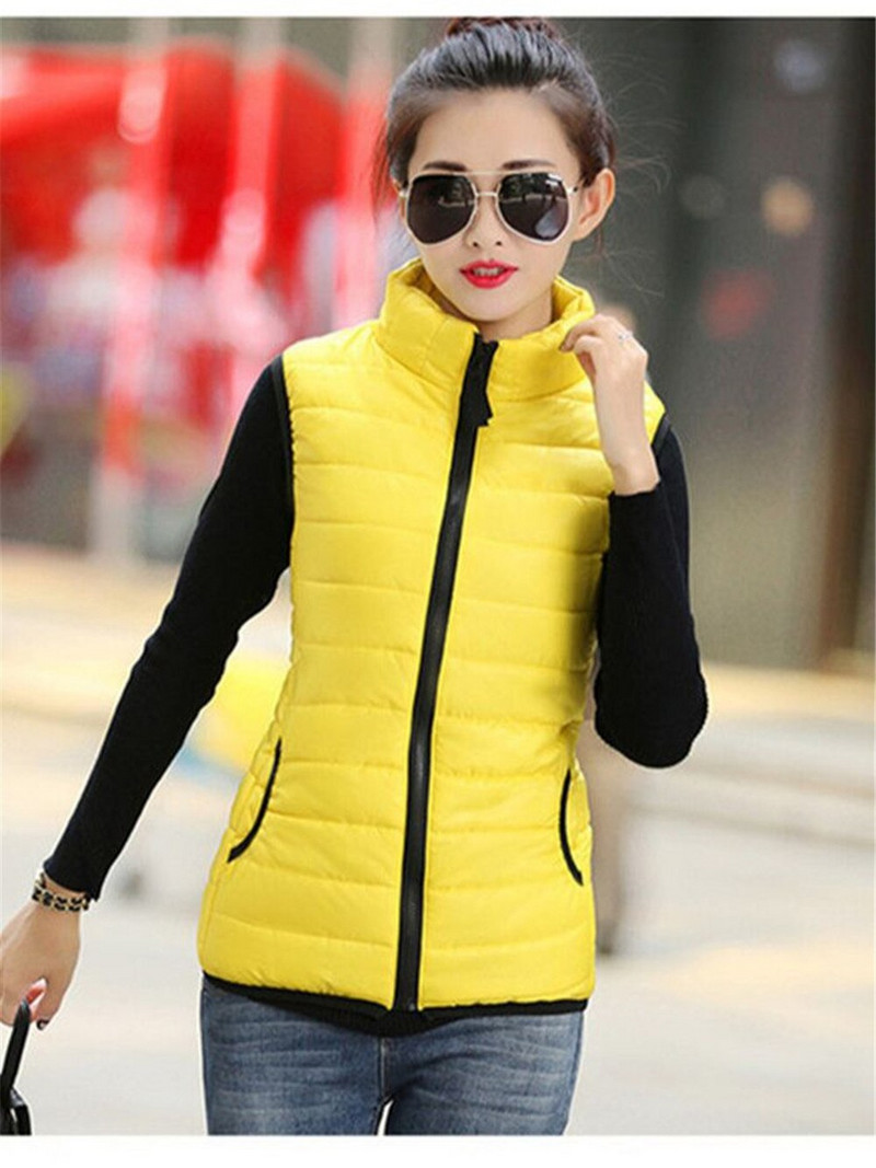 2022 Jesen Zimski prsluk Kaput Ženski Dame Feminino ležerni prsluk Ženska pamučna jakna bez rukava Osnovni gornji kaput ZY1237