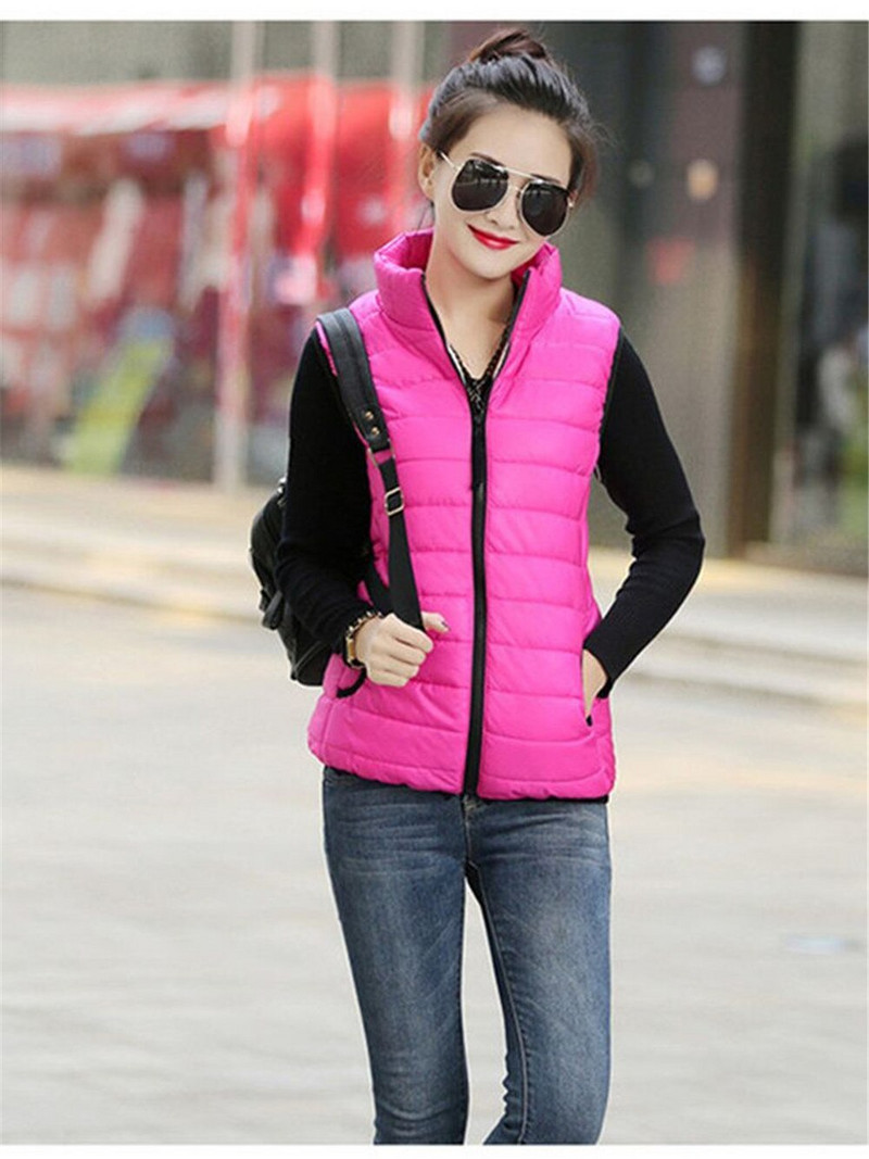 2022 Jesen Zimski prsluk Kaput Ženski Dame Feminino ležerni prsluk Ženska pamučna jakna bez rukava Osnovni gornji kaput ZY1237