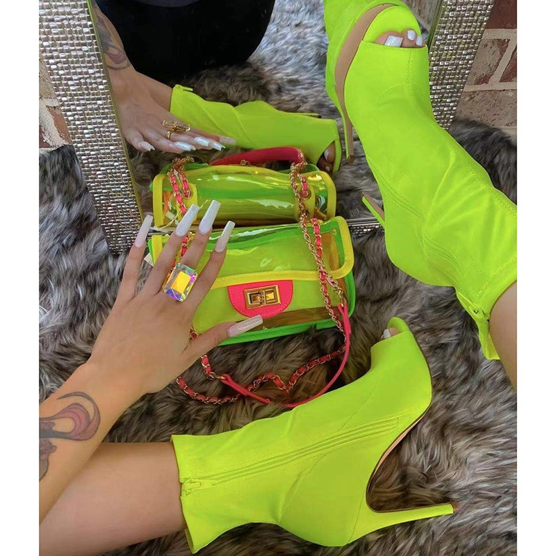 Ljetne ženske čizme Visoke potpetice Gladijatorske potpetice Ženske cipele Ženske modne otvorene sandale za zabavu Cipele za vjenčanje