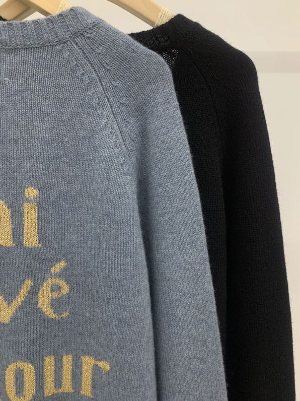 Ženski pleteni džemper s V-izrezom 100% kašmir na leđima Labave jesenske zimske ženske pletene majice