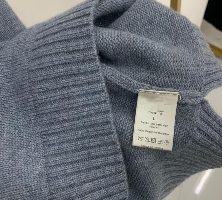 Ženski pleteni džemper s V-izrezom 100% kašmir na leđima Labave jesenske zimske ženske pletene majice