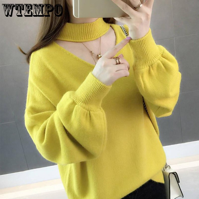 Το πουλόβερ με λαιμόκοψη V με λαιμόκοψη είναι λεπτό και απλό για τις μετακινήσεις Οι κυρίες μπορούν να φορέσουν γυναικείο στυλ έξω τον χειμώνα