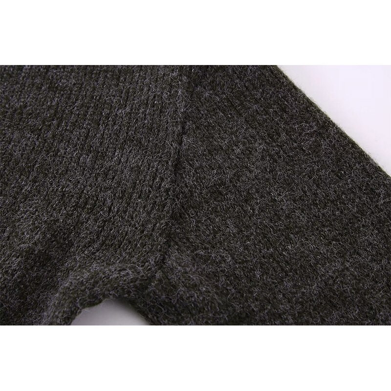 Ženska moda s draguljima s resama Mekani skraćeni pleteni pulover Vintage visoki izrez dugih rukava Ženski puloveri Chic Topovi