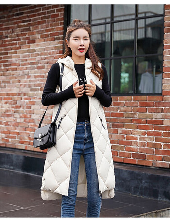 2021 νέο Φθινόπωρο Χειμώνας Ζεστό μαύρο γιλέκο argyle κορεατικής μόδας καθημερινό ζεστό γυναικείο μπουφάν γυναικείο γιλέκο bisic 195