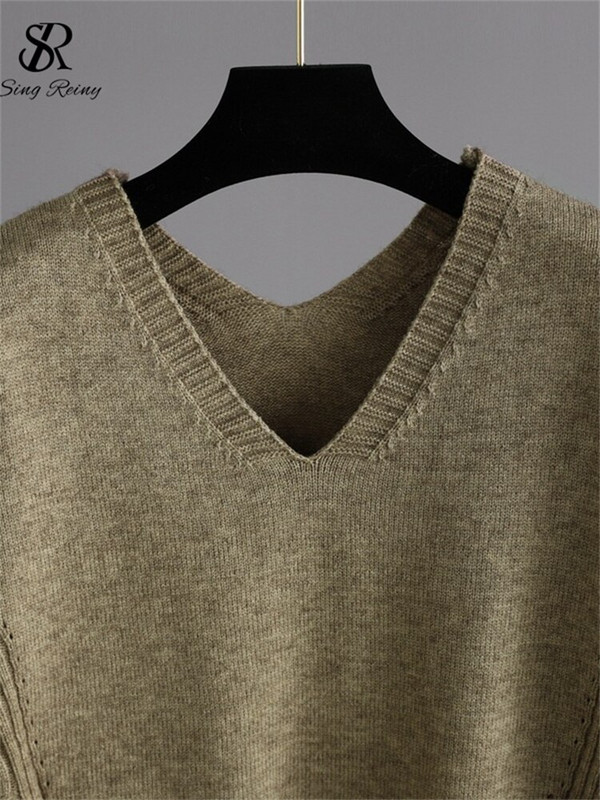 LIRUICHENG Moteriški dviejų dalių megzti dviejų dalių kostiumai, laisvas megztinis + ilgos plačios kelnės, moteriški laisvalaikio žieminių megztinių komplektai