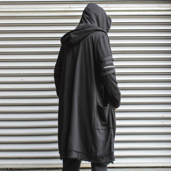 11 BYBB\'S DARK Wizard Cape Cloak Fake two Jacket Men Gothic Punk Streetwear Jacket Coats Tactical Function Hoody Windbreaker