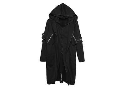 11 BYBB'S DARK Wizard Cape Cloak Lažna dvostruka jakna Muška Gothic Punk Streetwear Jakna Kaputi Tactical Function Hoody Vjetrovka