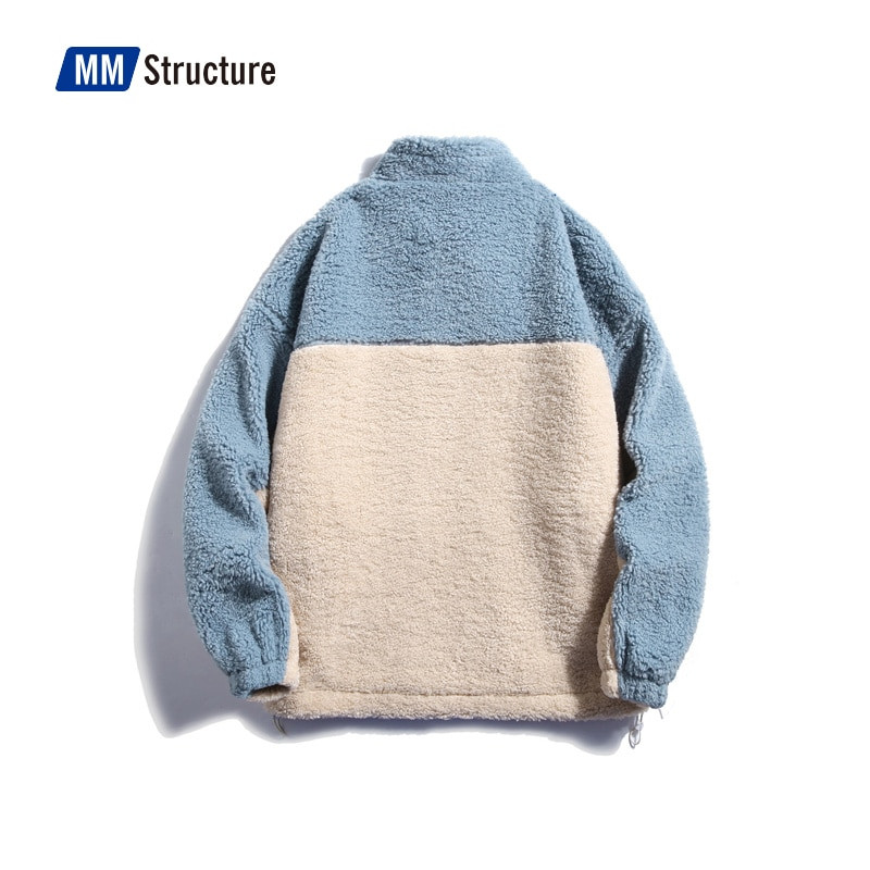 Zimske parke od flisa od umjetnog krzna Modni topli ženski kaput od janjeće vune High Street za par Ulična odjeća Prevelika jakna od flisa za muškarce