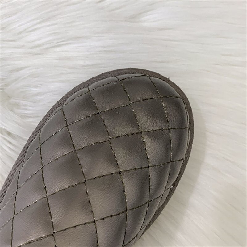 Gležnjače za snijeg od PU kože 2019. Modne plišane ženske zimske tople cipele Čizme za snijeg Ravne udobne natikače Ležerne ženske cipele