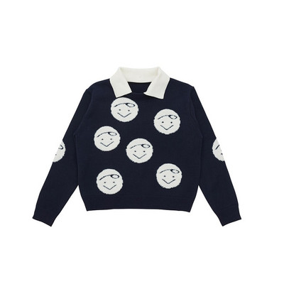 Πλεκτό πουλόβερ μόδας με αποσπώμενο γιακά Αθλητικά ρούχα εξωτερικού χώρου Γυναικεία φθινοπωρινά και χειμωνιάτικα ζεστά πλεκτά μπλουζάκια Νέα πουλόβερ