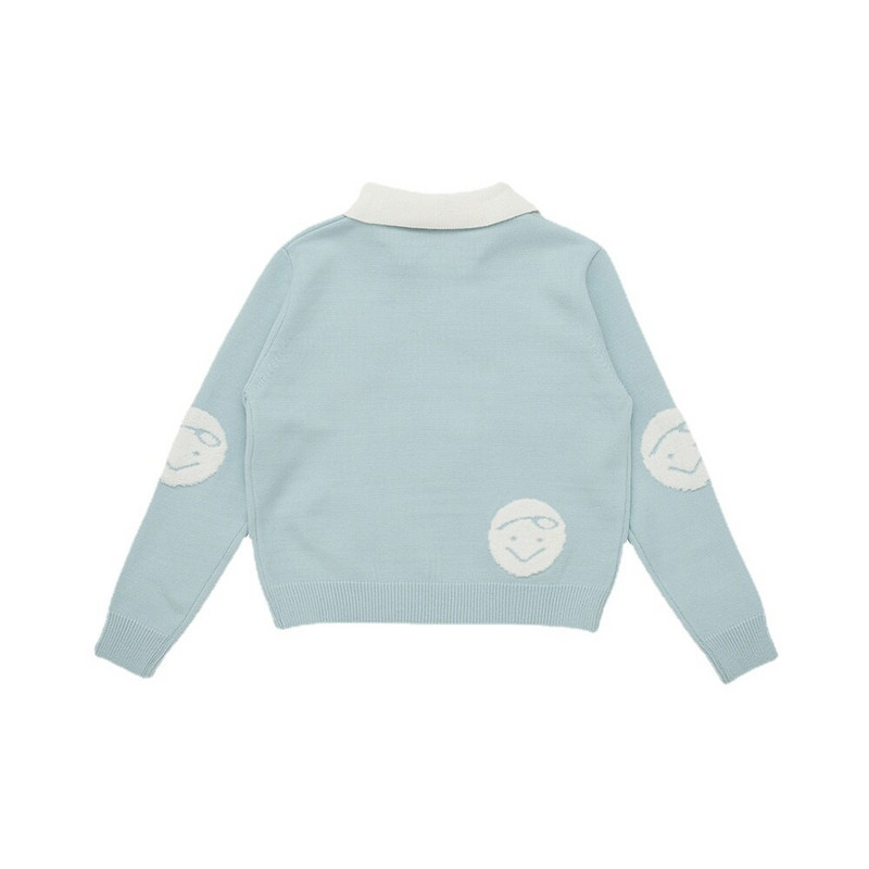 Πλεκτό πουλόβερ μόδας με αποσπώμενο γιακά Αθλητικά ρούχα εξωτερικού χώρου Γυναικεία φθινοπωρινά και χειμωνιάτικα ζεστά πλεκτά μπλουζάκια Νέα πουλόβερ