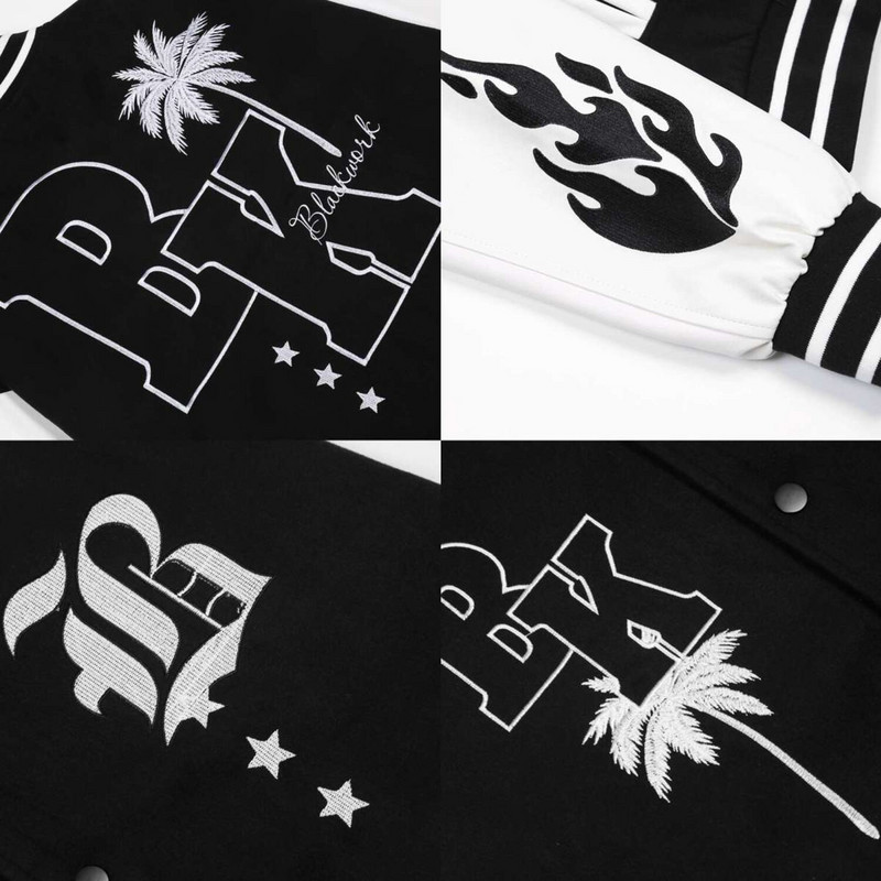 Vintage Varsity jakas Vīriešu modes lielizmēra ar garām piedurknēm College Bomber 2022. gada beisbola mētelis Y2K jaka pārim