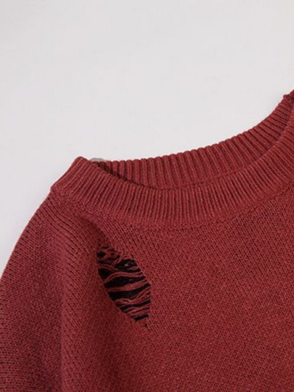 HOUZHOU Μαύρο Πλεκτό Harajuku Γυναικείο πουλόβερ Streetwear Gothic Butterfly Y2k Μπλουζάκια Oversized Casual πουλόβερ Φαρδιά στολή για ζευγάρι