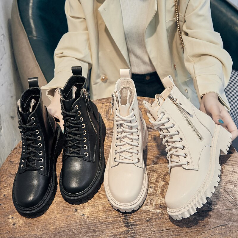  zābaki sievietēm rudens agrās ziemas apavi Bieza zol sieviešu puszābaki Zīmols Sieviešu apavi A3780