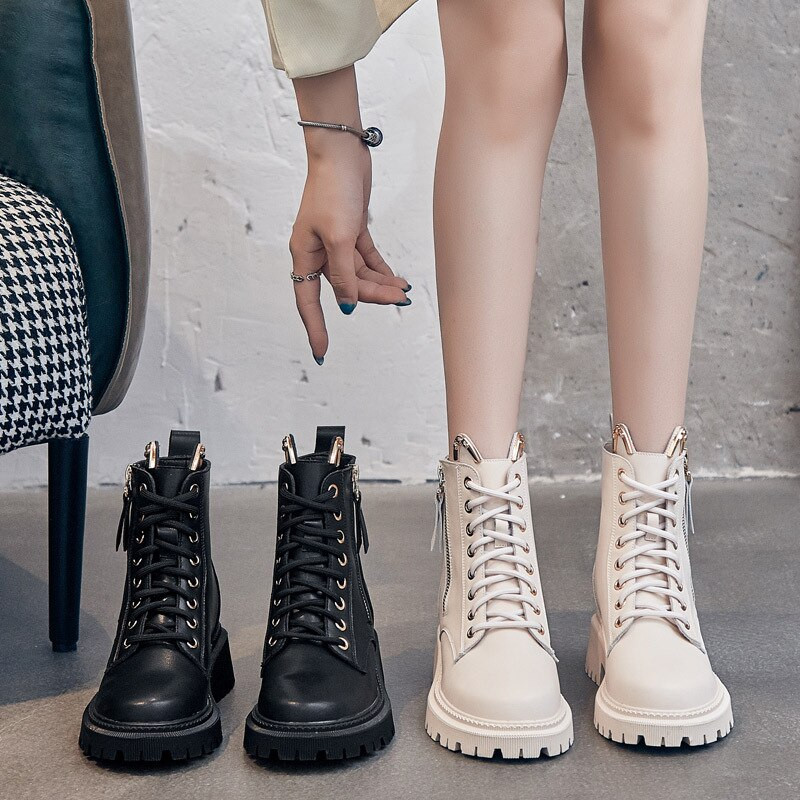  zābaki sievietēm rudens agrās ziemas apavi Bieza zol sieviešu puszābaki Zīmols Sieviešu apavi A3780