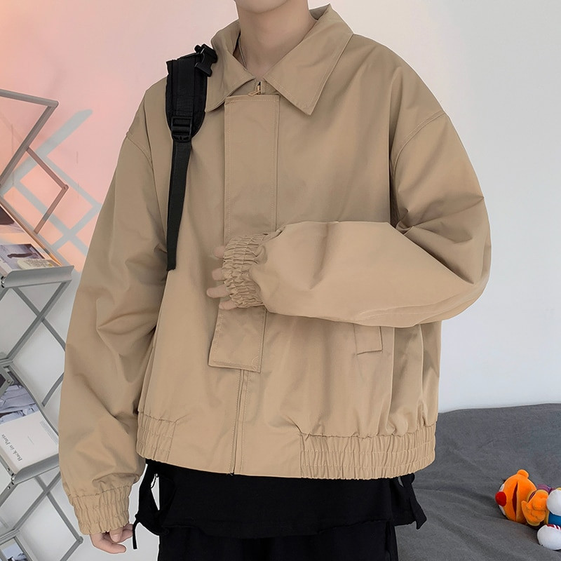 Ανοιξιάτικο φθινόπωρο Ανδρικά μπουφάν Κοντό στυλ Pilot Streetwear Μόδα Turn Down Κολάρο Tactical Bomber Jacket Vintage Couple Outwear BF