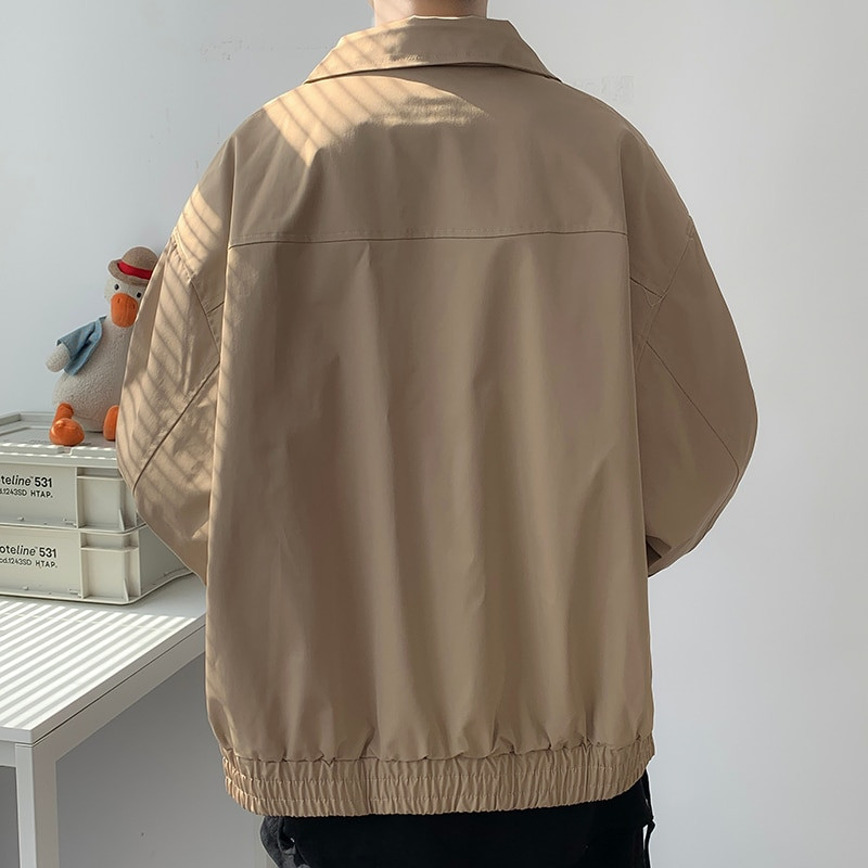 Ανοιξιάτικο φθινόπωρο Ανδρικά μπουφάν Κοντό στυλ Pilot Streetwear Μόδα Turn Down Κολάρο Tactical Bomber Jacket Vintage Couple Outwear BF
