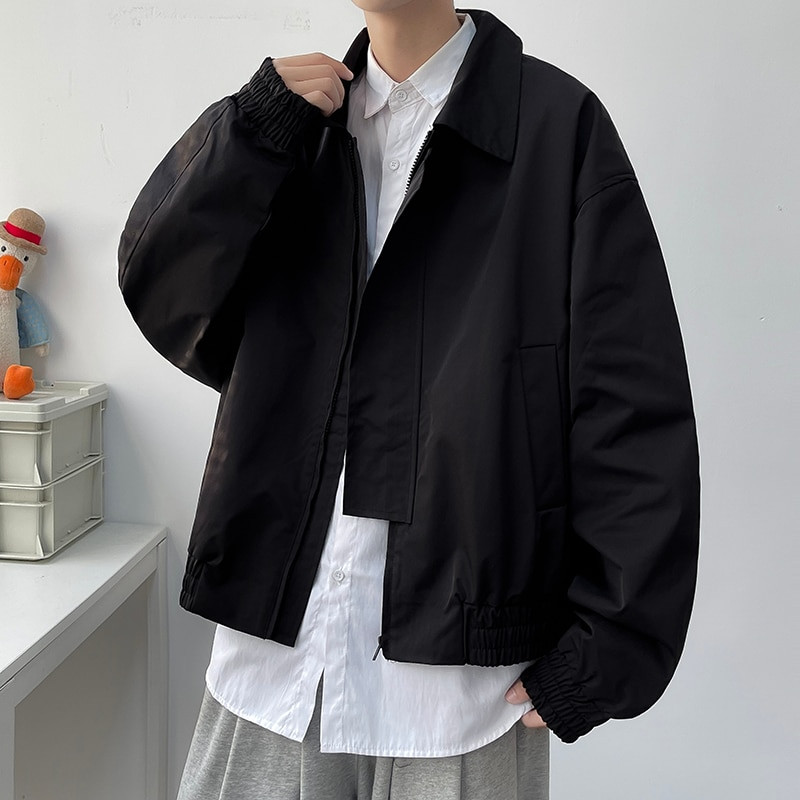 Ανοιξιάτικο φθινόπωρο Ανδρικά μπουφάν Κοντό στυλ Pilot Streetwear Μόδα Turn Down Κολάρο Tactical Bomber Jacket Vintage Couple Outwear BF