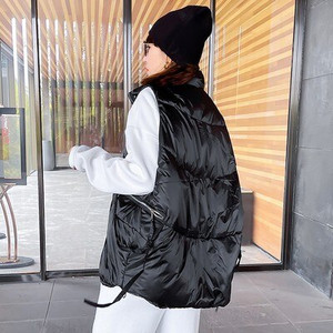 Liela izmēra brīva veste sieviešu ziemas konfektes krāsas bez piedurknēm jaka mētelis korejiešu modes sieviešu virsdrēbes veste Lielizmēra Gilet