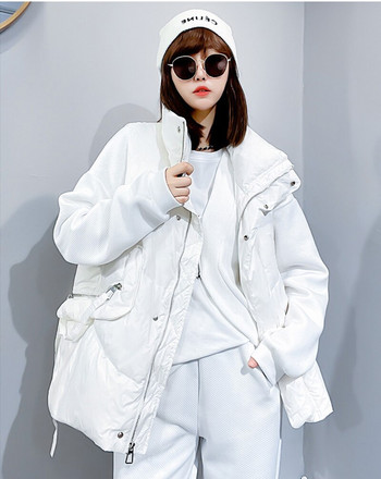 Oversize Φαρδύ γιλέκο Γυναικείο Χειμερινό ζαχαρωτό Χρώματα Αμάνικο παλτό σακάκι Κορεατικής μόδας Γυναικείο Εξωτερικό Γιλέκο Plus Size Gilet
