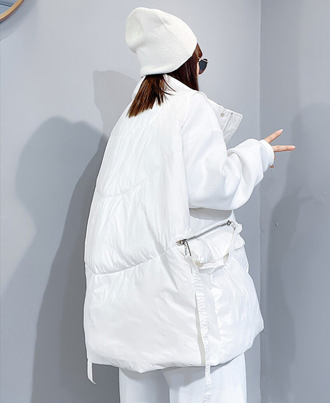 Liela izmēra brīva veste sieviešu ziemas konfektes krāsas bez piedurknēm jaka mētelis korejiešu modes sieviešu virsdrēbes veste Lielizmēra Gilet