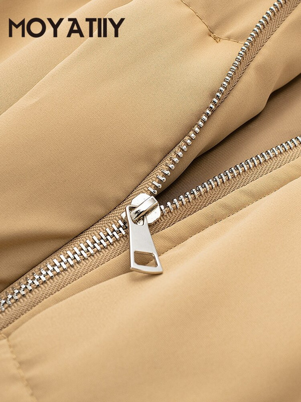 MOYATIIY Women 2022 Φθινοπωρινά πάρκα χακί μέσης με τσέπες ζώνης Γυναικείο αμάνικο υπερμεγέθη παλτό Γυναικεία μπλουζάκια