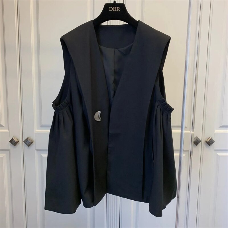 Korejiešu versija ikdienišķai vienkāršai uzvalka vestei sieviešu 2022. gada pavasara jauna dizaina mazai modes jakai